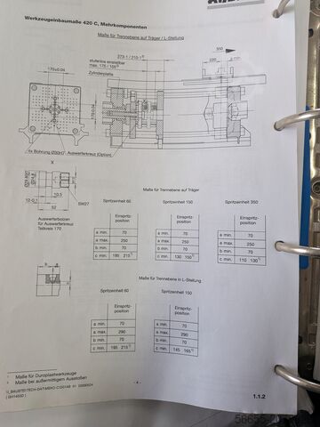 Injection molding machine Arburg 420 C 1000-150 60 2K 184686
