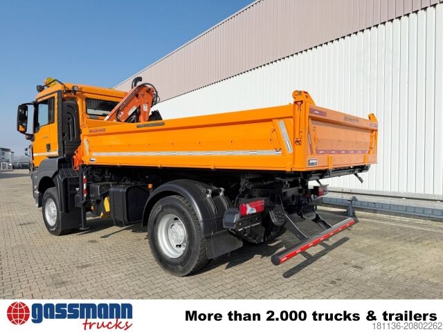 Kiper kamion MAN TGS 18.320 4x4 BL, Winterdienstausstattung, Kran