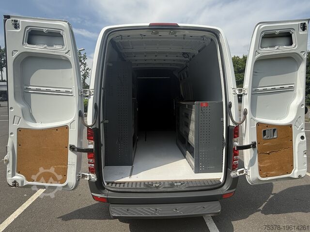 Furgão de caixa alta + longa Mercedes-Benz Sprinter 313CDI Kasten L2H2 Einbau+1.Han