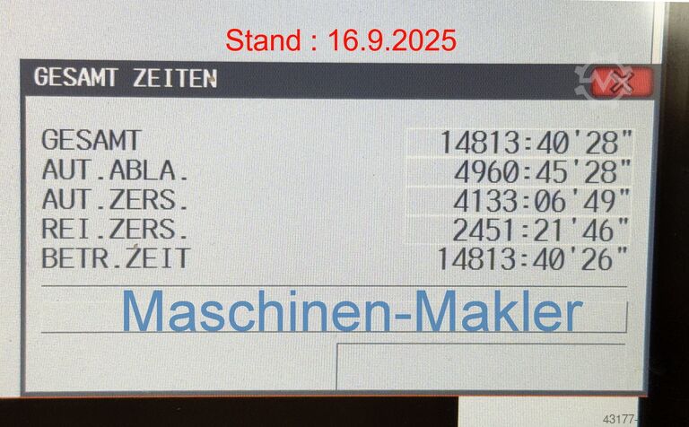 Vertical machining center Mazak VTC 530C VTC 530 C Trennwand Absaughaube