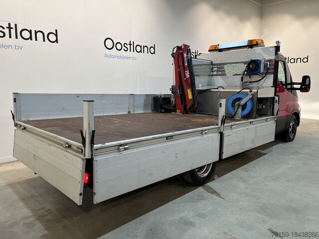 Platformwagen met kraan Iveco Daily 35C16 Open Laadbak / HMF Kraan / Euro 6 /...