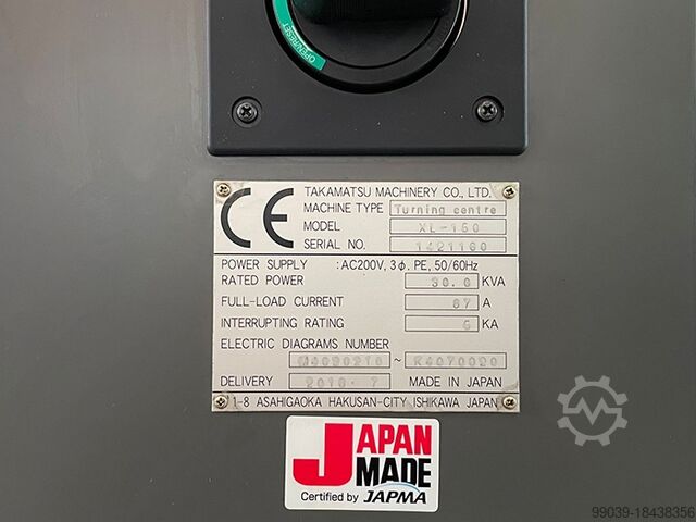 Mesin bubut CNC Tornio CNC Takamaz XL-150M – usato showroom – Fanuc Oi-TD