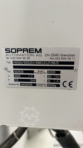 精密卷材送料生产线 Soprem H1000 x BR19/160/12/U