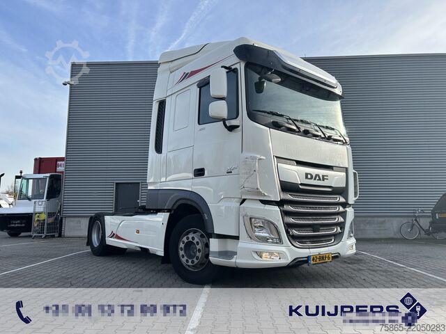 Standard tractor DAF XF 450 FT Space Cab / 593 dkm / Skirts / MX Bra...