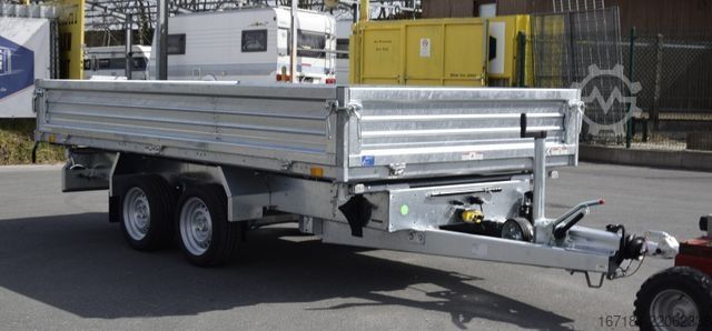 Tresidet tipvognstrailer HUMBAUR HTK 3500.37 Pro Steel