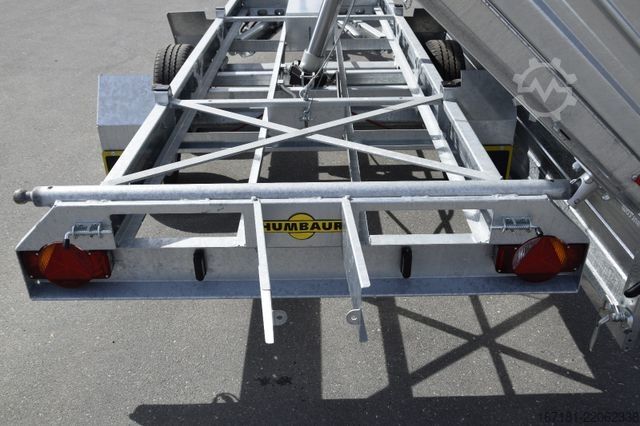 Tresidet tipvognstrailer HUMBAUR HTK 3500.37 Pro Steel