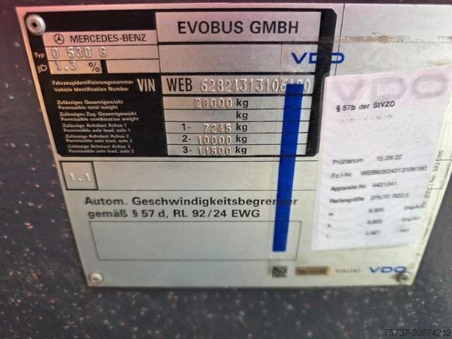 Gelenkbus MERCEDES-BENZ Citaro O530 Gelenkbus, 53+109+1, LAWO