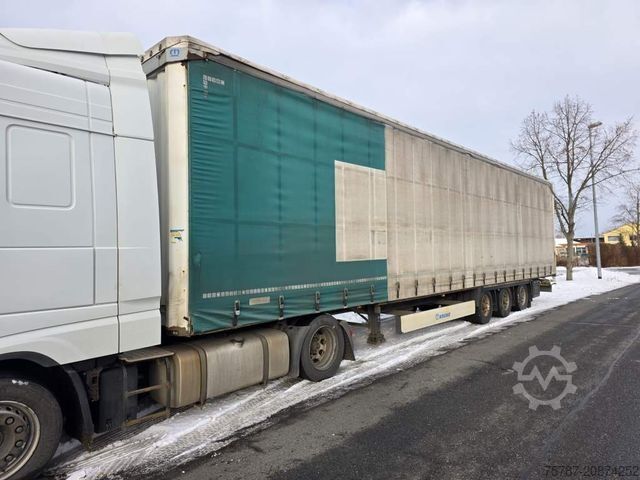 Auflieger mit Pritsche & Plane KRONE Joloda Mega Gardine, Lift, Hubdach