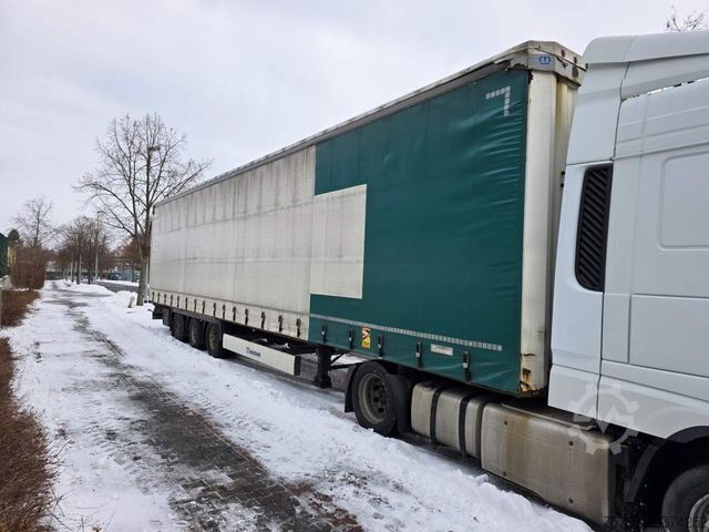 Auflieger mit Pritsche & Plane KRONE Joloda Mega Gardine, Lift, Hubdach