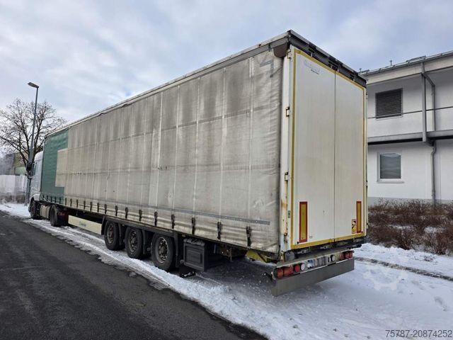 Auflieger mit Pritsche & Plane KRONE Joloda Mega Gardine, Lift, Hubdach