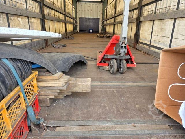 Auflieger mit Pritsche & Plane KRONE Joloda Mega Gardine, Lift, Hubdach