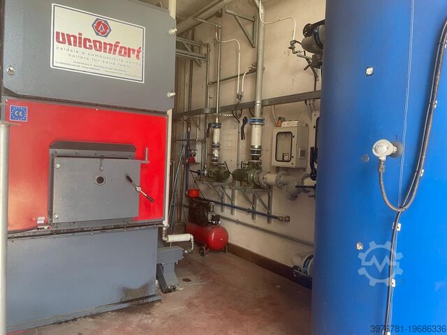 Solid fuel boiler with automatic loading UNICONFORT EOS 50