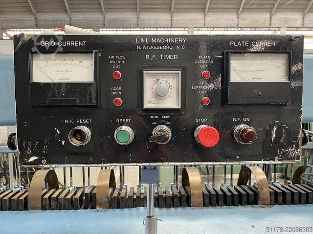 L&L Machinery Inc GLU-ALL Prensa de alta frecuencia para listonado, mesa de 2700x1300 mm. L&L Machinery Inc GLU-ALL