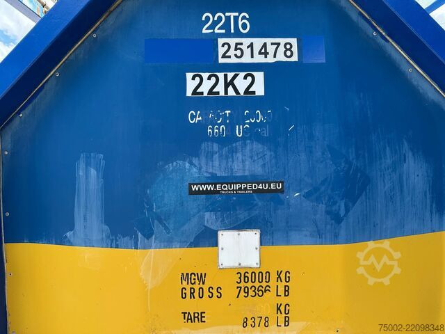 罐式集装箱 Welfit Oddy 20FT ISO / 24.900L / 1-COMP  / T11 / 22K2 /  AD...