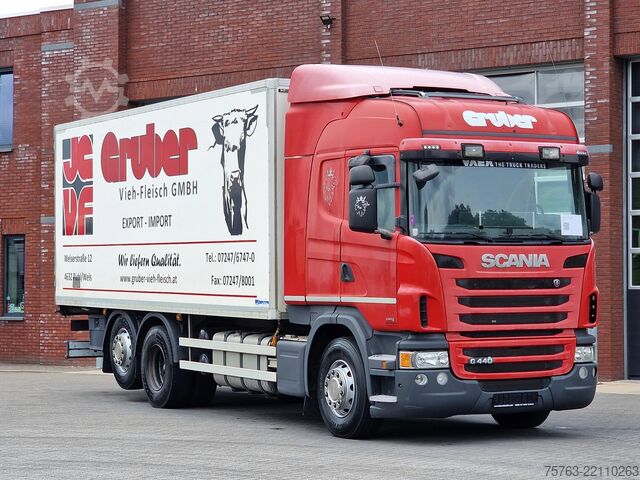 Transport réfrigéré/congélé Scania G440 6x2 - Carrier Frigo Vector 1550 - Hooks/Ro...