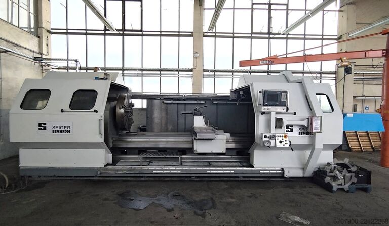 Seiger SLZ 1200 x 3000 重型车床，配备西门子循环控制 Seiger SLZ 1200 x 3000