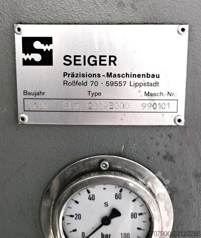 Seiger SLZ 1200 x 3000 重型车床，配备西门子循环控制 Seiger SLZ 1200 x 3000