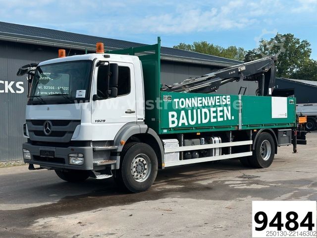 Düz kasa kamyon MERCEDES-BENZ Axor 1929 4x2 Pritsche + HIAB Ladekran