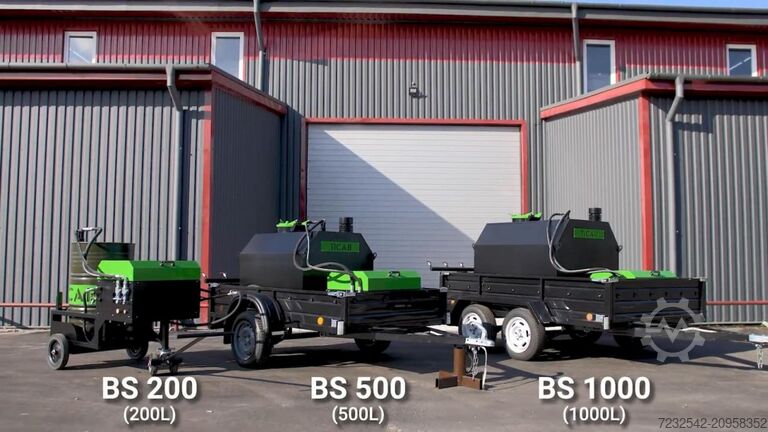 Gjutasfaltblandare TICAB Bitumen Emulsion Sprayer 200 L,500L