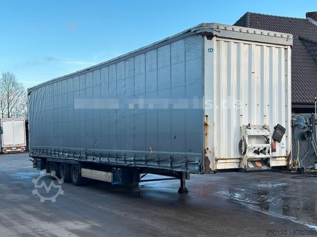 Atvērta puspiekabe ar tentu KRONE SD Pritsche + Plane Edscha-Verdeck Mega