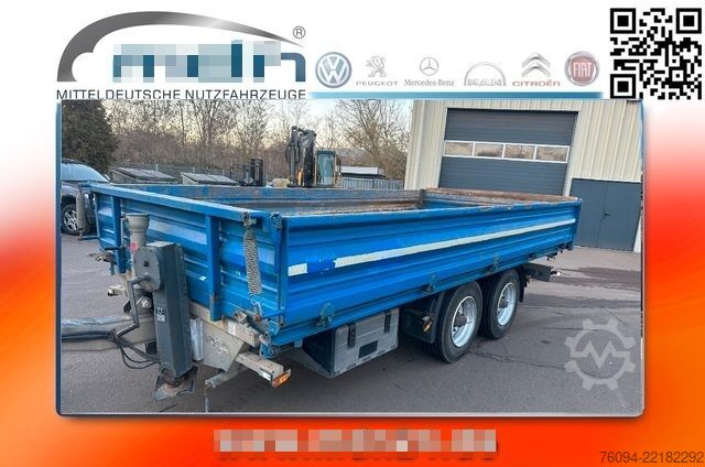 Trīspusējā pašizgāzēja piekabe HUMBAUR HTK 115024 Tandem Dreiseitenkipper Rampen