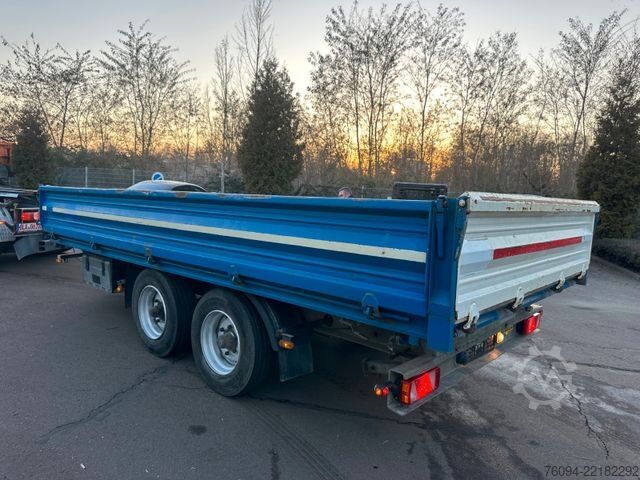 Trīspusējā pašizgāzēja piekabe HUMBAUR HTK 115024 Tandem Dreiseitenkipper Rampen