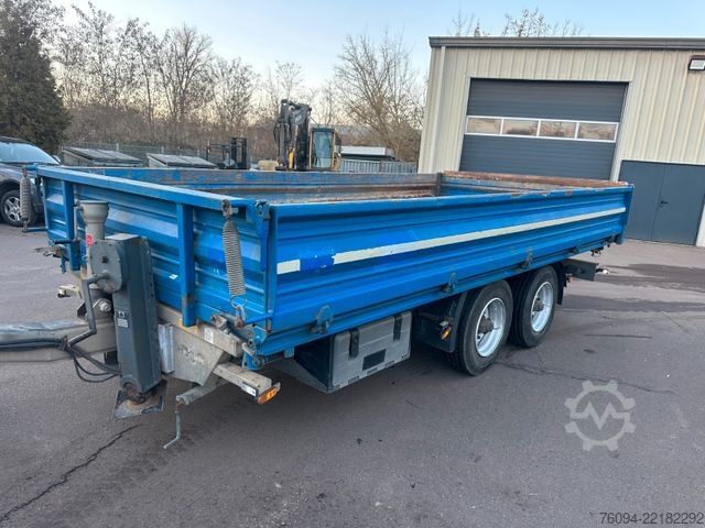 Trīspusējā pašizgāzēja piekabe HUMBAUR HTK 115024 Tandem Dreiseitenkipper Rampen