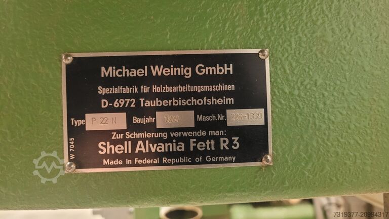 मोल्डर मशीन Weinig P 22 N