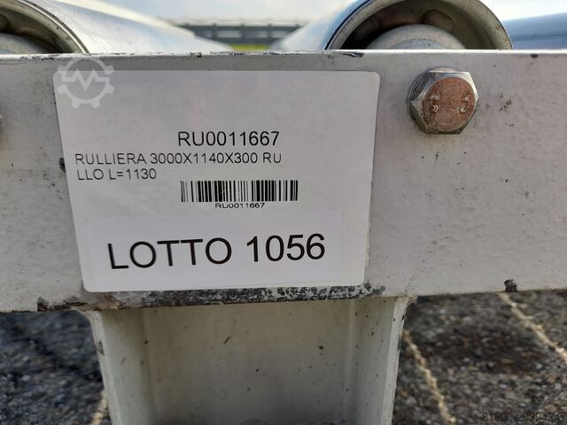 辊筒输送机 3000x1140x300，辊长=1130  