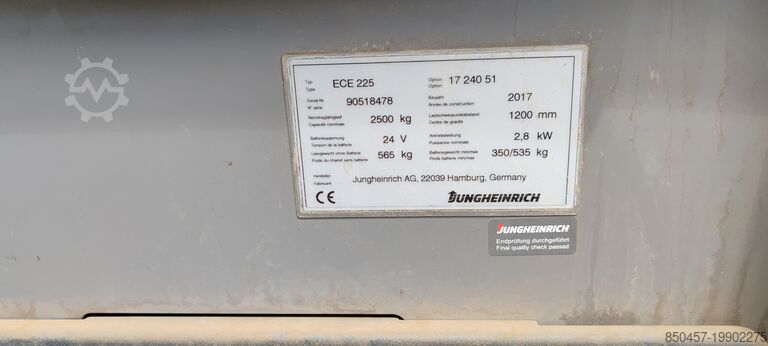 Горизонтальные комплектовщики заказов Jungheinrich ECE 225 2400mm