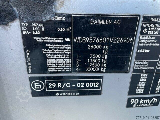 垃圾车 Mercedes-Benz 2629 L Econic 6x2 Faun EEV