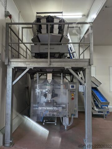 多头称重机与袋装包装机 Multi Weigh, Delta Pack MKW: HDW10 3,5 Schlauchbeutel: DE420 FU