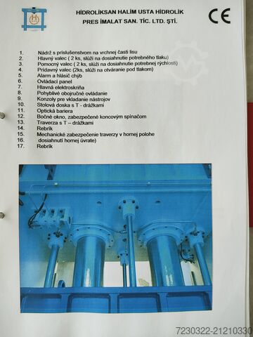 Hidraulična presa Hidroliksan H1000