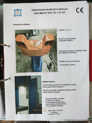 Hidraulična presa Hidroliksan H1000