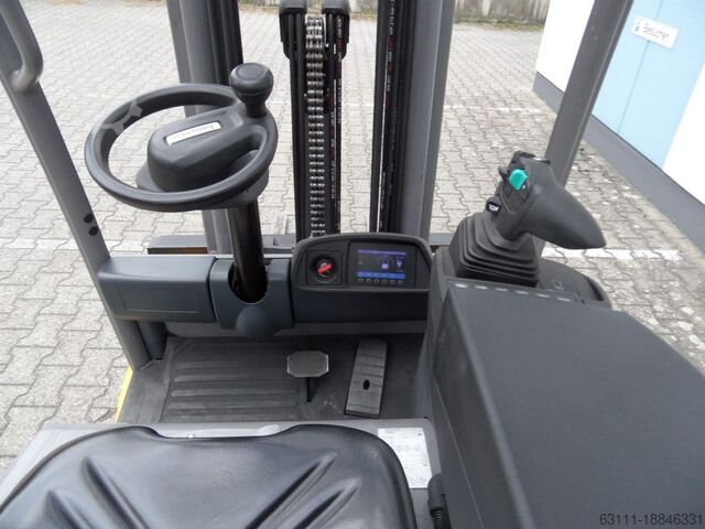 Electric 3-wheel forklift Jungheinrich EFG 216 - ZV-Gerät - Triplex - NEUE Batterie