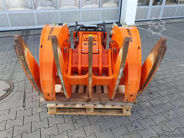 Westtech Woodcracker G1250 alat pembersih tunggul / lengan penjepit OQ65 DEMO Westtech Woodcracker G1250 Roderechen / Greifarme OQ65 DEMO