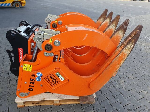 Westtech Woodcracker G1250 alat pembersih tunggul / lengan penjepit OQ65 DEMO Westtech Woodcracker G1250 Roderechen / Greifarme OQ65 DEMO