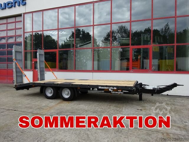 Remolque de plataforma baja Möslein TTT 13- 6,28P  Neuer Tandemtieflader 13 t GG