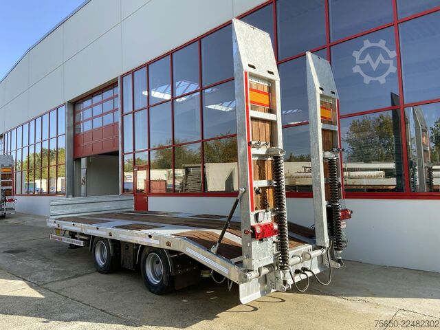 Reboque com plataforma rebaixada Möslein TT21- 7,2  21 t Tandemtieflader, Luftgefedert, NEU