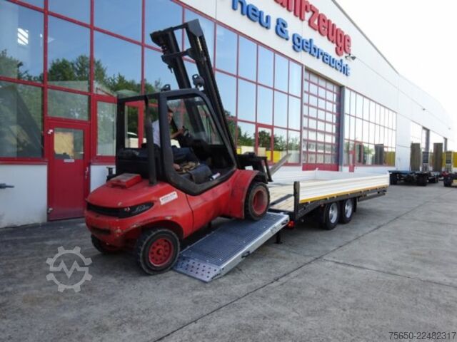 Trailer gandeng low loader Möslein TTT 11-6,2 BR Orange  Tandemtieflader mit breiten RampenNeufahrzeug