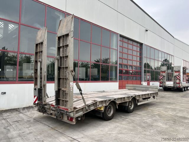 Reboque com plataforma rebaixada Humbaur HBTZ  21 t Tandemtieflader