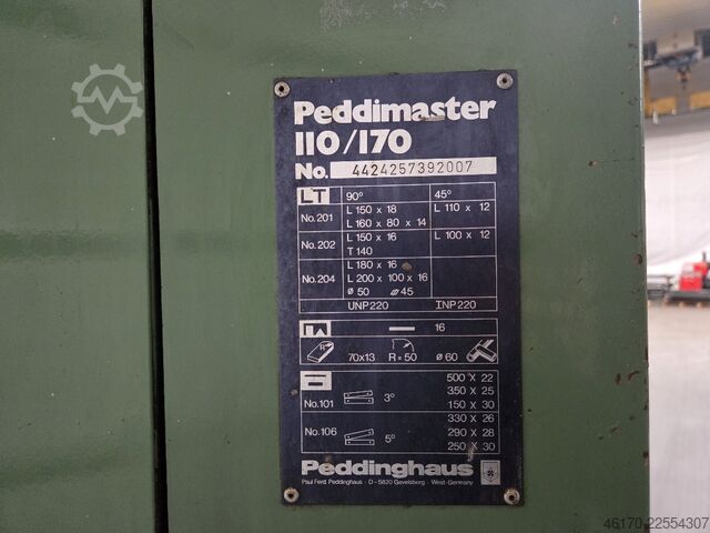 Cizallas para perfiles de acero Peddinghaus Peddimaster 110/170