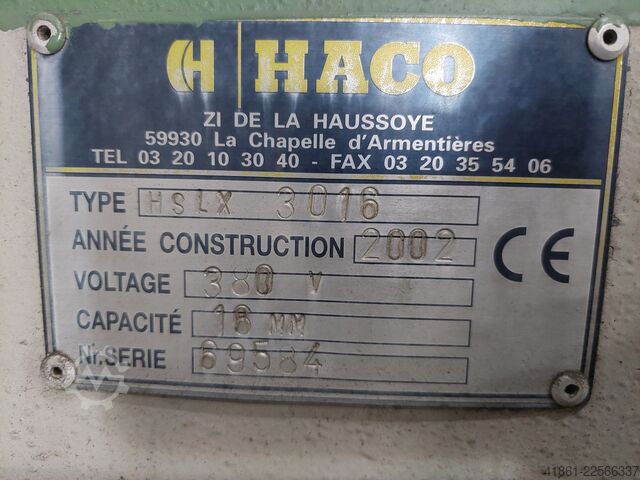 Hidraulična giljotinska makaza HACO HSLX 3016