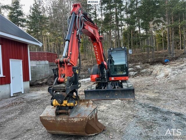 Εκσκαφέας ερπυστριοφόρος Kubota KX080-4 excavator w/ blade, rototilt, sanding buck