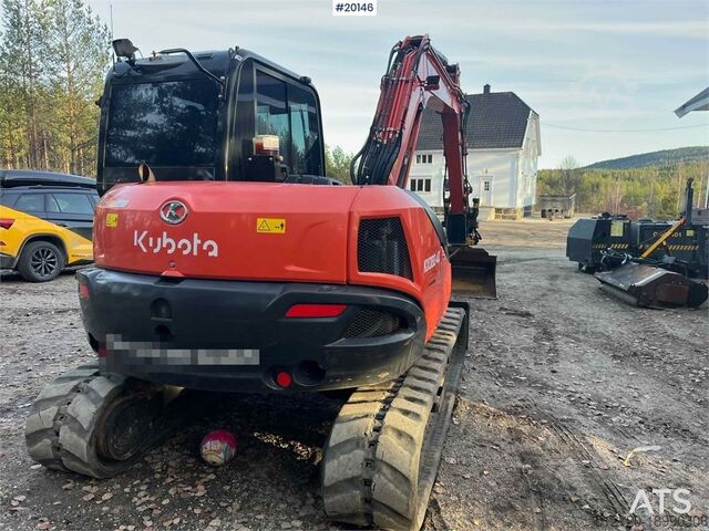 Εκσκαφέας ερπυστριοφόρος Kubota KX080-4 excavator w/ blade, rototilt, sanding buck