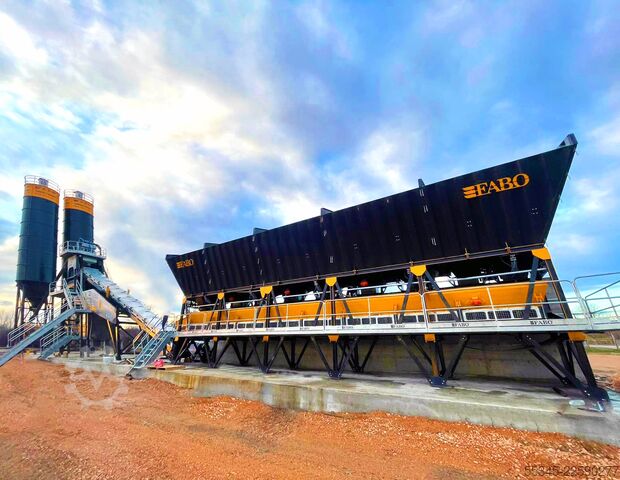 Wytwórnia betonu / betonownia FABO Concrete Batching Plant 110 M3/H Compact Concrete Batching Plant