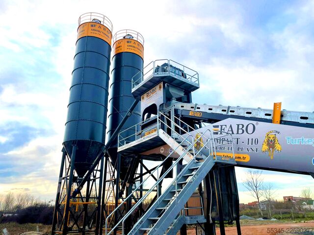 Wytwórnia betonu / betonownia FABO Concrete Batching Plant 110 M3/H Compact Concrete Batching Plant