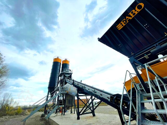 Wytwórnia betonu / betonownia FABO Concrete Batching Plant 110 M3/H Compact Concrete Batching Plant