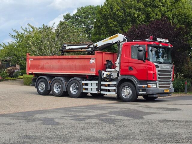 クレーン付きティッパー Scania G 400 B 8X4*4 TRIPLE!! KRAAN/KIPPER!!  NL TRUCK!