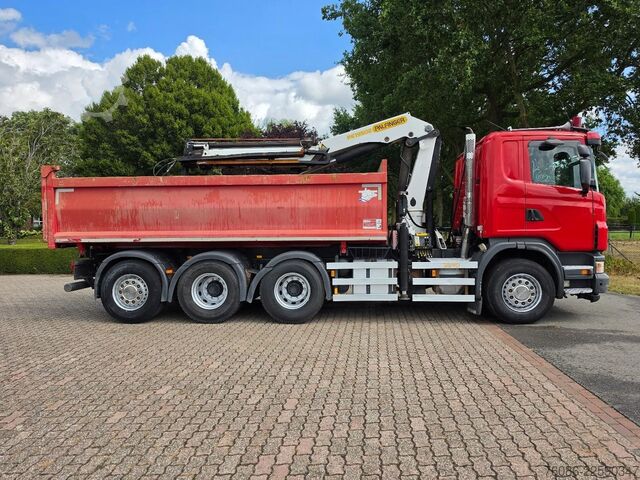 クレーン付きティッパー Scania G 400 B 8X4*4 TRIPLE!! KRAAN/KIPPER!!  NL TRUCK!